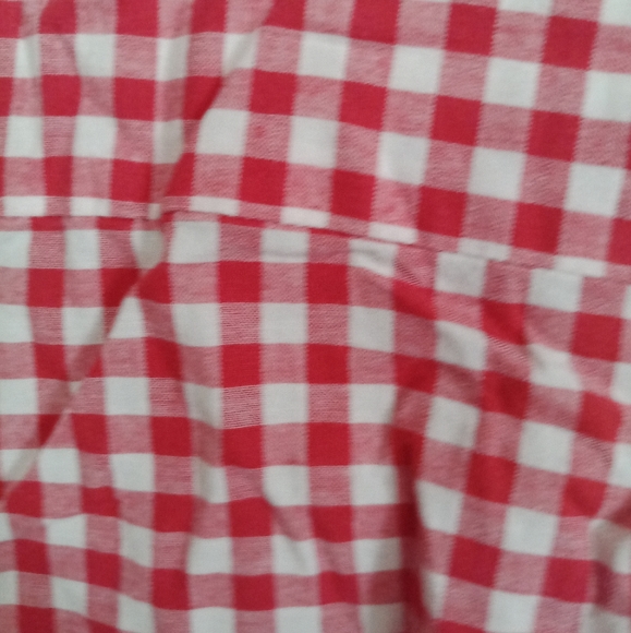 Gingham red and white shirt size S - Picture 8 of 8